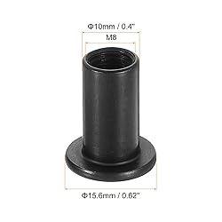 uxcell M8 T-Nuts, 20pcs Carbon Steel Hex Socket