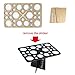 ESARORA Makeup Brush Dryer Rack, 28 Holes Makeup Brush Air Drying Organizer Folding Collapsible Air Drying Tower Brush Dryer (STYLE 1)