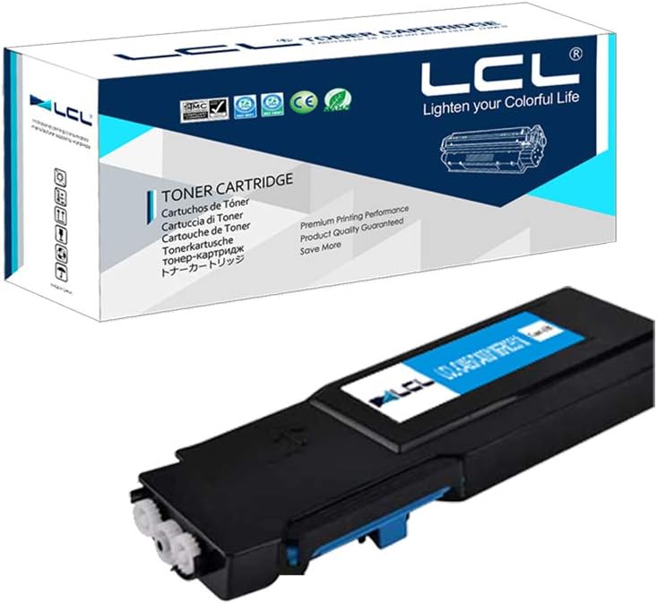 LCL Remanufactured Toner Cartridge C400 C400V C400N C400DN C405 C405V C405N C405DN 106R03502 106R03518 4800Pages (1 Cyan) Replacement for Xerox