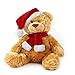 WILDREAM Plush Bear Stuffed Animals, First Teddy Bear Plush for Boys Girls Soft Gifts for Birthday, 11 Inches (Honey Brown)