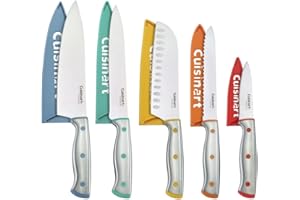 Cuisinart 10-Piece Stainless Steel Knife Set with Blade Guards (C77CR-10PC)