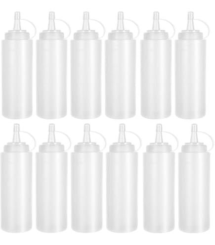 6 BOTTIGLIE DI condimento mini bottiglie ricaricabili per spezie, aceto