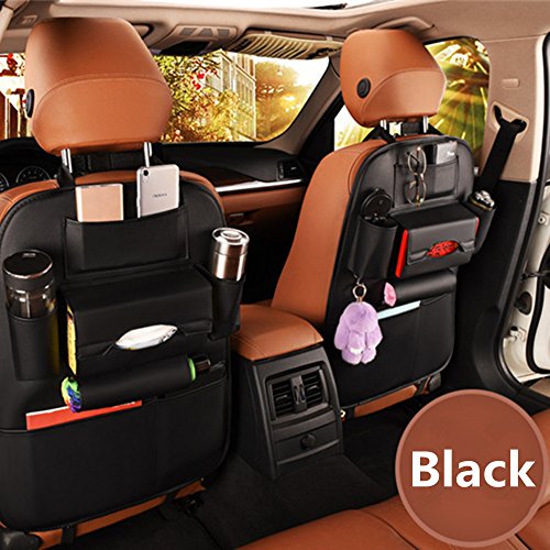 MEGOOD 1Pcs Multi-function Leather Vehicle Storage Bag,Car Auto Front
or Back Seat Organizer Travel Storage Bag(Black) MEGOOD 1Pcs Multi-function Leather Vehicle Storage Bag,Car Auto Front
or Back Seat Organizer Travel Storage Bag(Black)