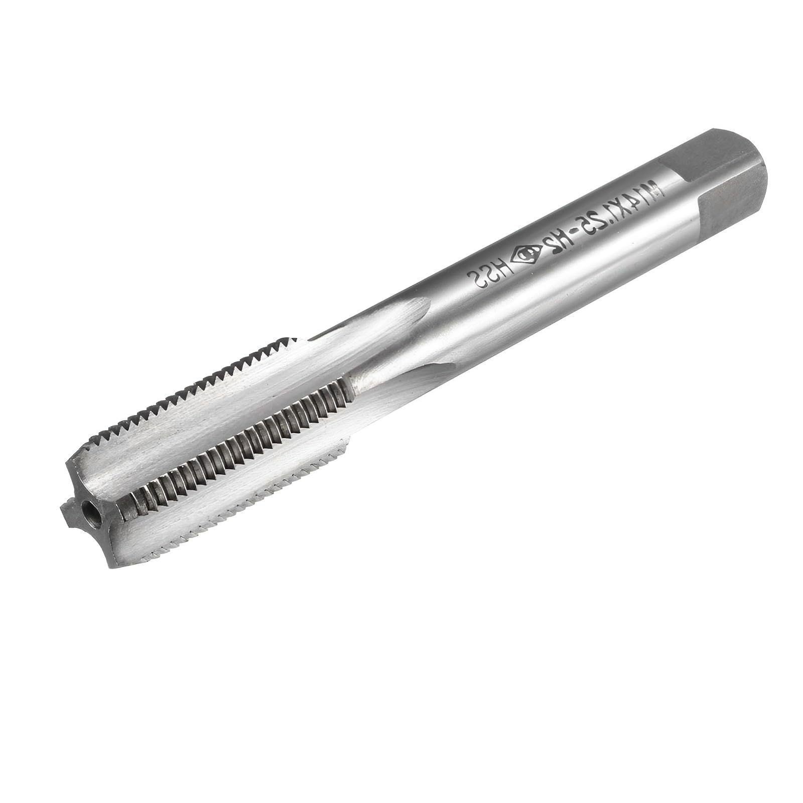 Boxonly Metric Taps M14 x 1.25mm, for Threading Machine and Electric Drills DIY, H2 HSS Ti-Coated, Right Hand Thread Plug Tap Threading Tapping Tool, 1pcs