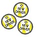 VaygWay Car New Driver Magnet- Driver Bumper Decal Side Magnet- Reflective Sign 3 Pk Auto- Kids, Teens, Beginners, Safety Sign-Set of 3 Safety