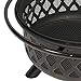 Best Choice Products Outdoor 36-inch Firebowl Fire Pit Stove w/Bronze Finish and Flame Retardant Spark Arrestor, Black