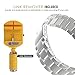 MoKo Band Compatible with Samsung Gear S2 Classic/Galaxy Watch 42mm/Galaxy Watch Active/Active 2/Gear Sport/Ticwatch 2/E/Garmin Vivoactive 3, 20MM Universal Stainless Steel Strap - Silver
