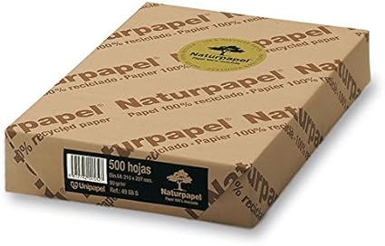 Naturpapel 49888 - Paquete de 500 hojas A4, 80 gramos: Amazon.es: Oficina y papelería