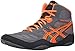 ASICS Men's Snapdown Wrestling Shoe, Shark/Hot Orange/Black, 11 M US