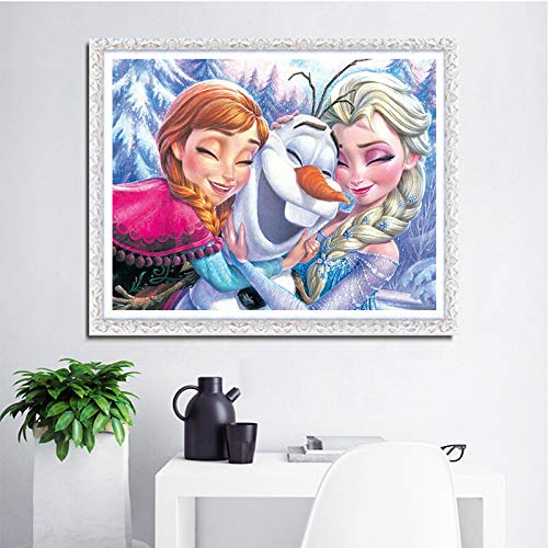 5D Diamond Painting Paint by Numbers Kits for Adult and Kids,Froze Anna