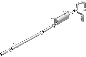 BRExhaust Replacement Exhaust System Kit 106-0007: Compatible with 1999-2004 Ford F-250 Super Duty, 1999-2004 Ford F-350 Super Duty 5.4L/6.8L