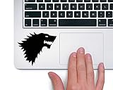 House of Stark Game of Thrones - Trackpad Apple Macbook Laptop Vinyl Sticker Decal