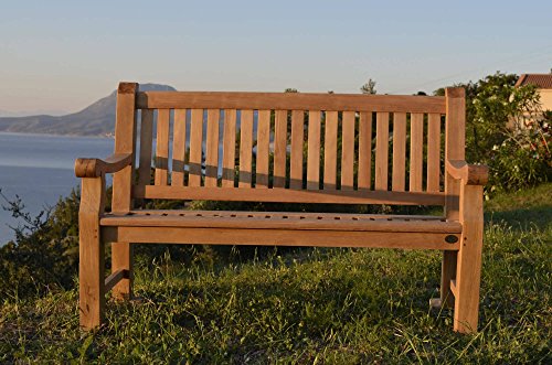 MALO Garden Hochwertige Teak VIERSITZER Parkbank Elefantenbank Gartenbank Sitzbank Garten Bank – Bild 3