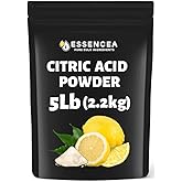 Essencea Citric Acid 5LB Pure Bulk Ingredients | Non-GMO | 100% Pure Citric Acid Powder [Packaging May Vary]