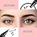 PrettyDiva Winged Eyeliner Stamp - Waterproof Long Lasting Liquid Eyeliner Pen Smudgeproof Eye Makeup Seal Stamp Tool for Wing or Cat Eye - Black