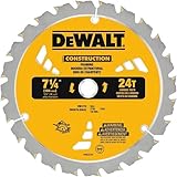 DEWALT DW3578B3 7.250 24T Framing Saw Blade Black, 3-Pack