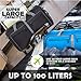 Bago Unisex-Adult (Luggage only) Travel Duffle, Black, 100L