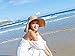 Women's Summer Wide Brim Beach Hats Sexy Chapeau Large Floppy Sun Caps (light brown-6)