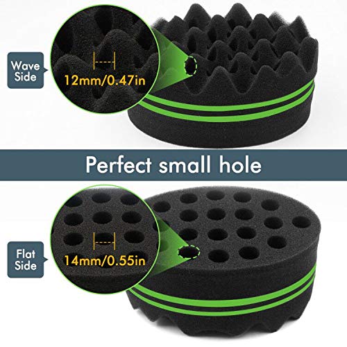 Parabirds Sponge Hair,Hair Twist Sponge,Curl Hair Sponge,Afro Twist Comb Brush Barber Sponge for Men Women Kids