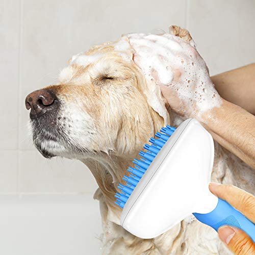 image for GNLOOP Bath Brush for Dogs and Cats,Pet Super Soft Silicone Grooming M