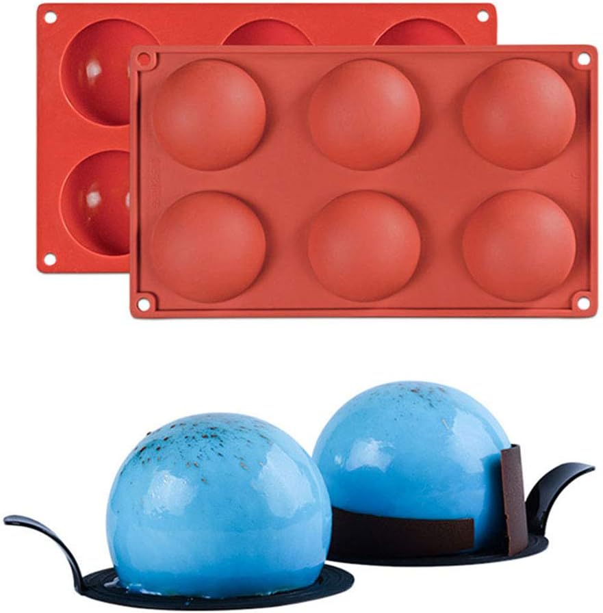 Silicone Cake Pastry Moulds Semi-Sphere Shaped Baking Mold for Soap, Pudding and Biscuit #2