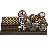 LZWIN 6 Rows Coin Holder, US Army Military