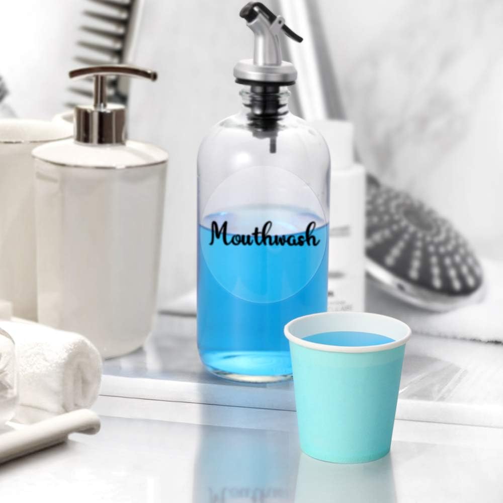 [300 Pack] 3 oz Paper Cups, Sky Blue Mouthwash Cups, Disposable Bathroom Cups, Espresso Cups, Paper Cups for Party, Picnic, BBQ, Travel, and Event: Kitchen & Dining