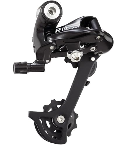 Microshift Dérailleur arrière Acolyte 1x8v Chape Moyenne (Noir) | priv