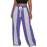 HBQ Womens Wide Leg Sweatpants High Waisted Drawstring Sweatpant Baggy Pants Athletic Joggers
