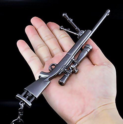 Games Eat Chicken Metal 1/6 AKM AUG 98K AWM Gun Rifle Model Action Figure Arts Toys Collection Keychain Gift