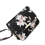 Women Shoulder Bags,Floral leather Satchel Handbag Retro Messenger Bag by-NEWONESUN