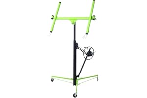 FULVARI Drywall Lift, 11' Lift Sheetrock Lift Drywall Lift for Ceiling, Drywall Lift Panel With Rolling Caster Wheels, Lock Device and Built-In Winch Brake