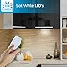 GE Under Cabinet Light, 1 Pack, 10 Inch, Wireless, Battery Operated, Remote Control, 100 Lumens, Tap Light, LED Closet Light, Night Light for Kitchen, Closet and More, 17448