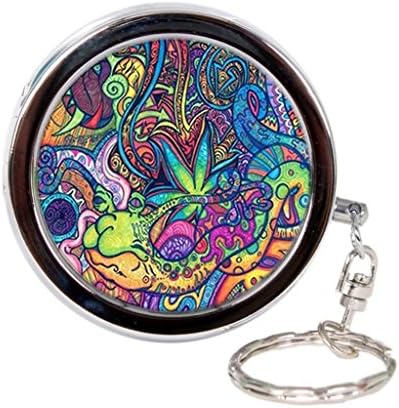 Tie Dye Hippie Hippie New Custom Mini Portable Ash Tray Stainless Steel Ashtray box gift
