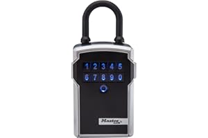 Master Lock Key Lock Box with Code, Outdoor Lock Box for Realtors, Property Managers and Landlords, Ideal for Short-Term Rentals, Key Safe Holds 5 Keys, 5440EC
