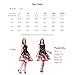 Noctflos Women's Vintage 1950s Floral Print BoatNeck Swing Cocktail Tea Dress