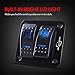 MICTUNING 2 Gang Rocker Switch Panel with Blue LED Light 12 24V 5 Pin On Off Toggle Switch for Car Boat Trunk