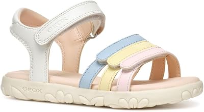 - J SANDAL HAITI GIRL, Sandalia Niñas, White/Multicolor,