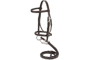 Silver Fox Raised Snaffle Bridle