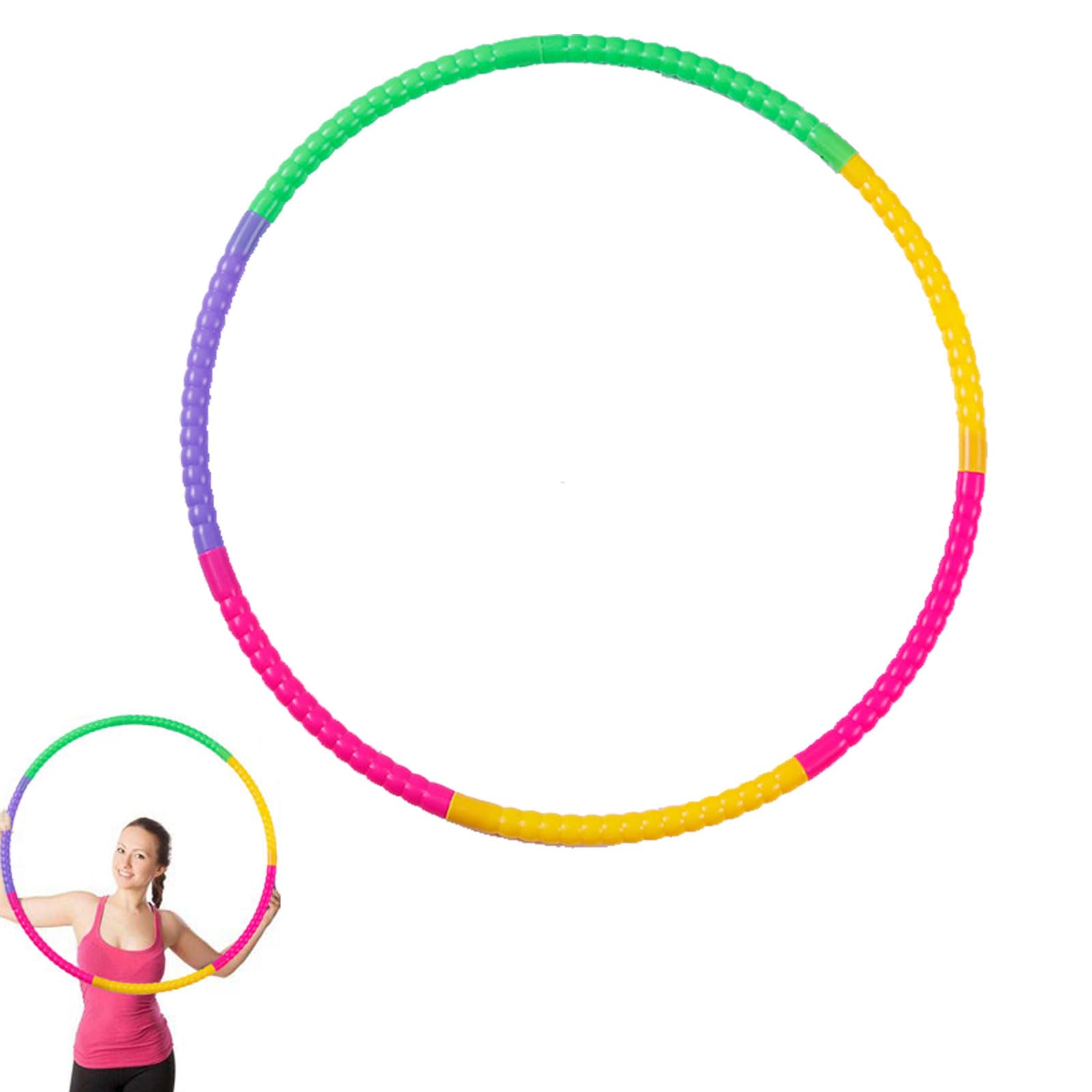 aqlbhz 1 Pcs Hula Hoops Fitness Hula Hoops Kids Hula Hoop,7 Sections Colorful Detachable Tubes Exercise Hula Hoop for Fitness Gymnastics Dance Games Pet Training Kids,Lose Weight or As A Gift