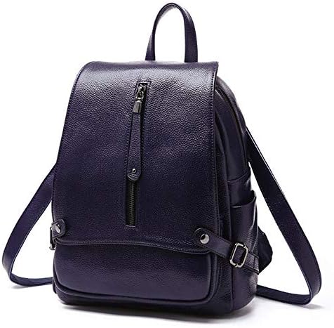 Xuaber Women Backpack Genuine Leather Casual Daypack Schoolbag for Girls Teenager Shoulderbag Knapsack