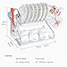 2 Tier Dish Drying Rack with Drain Board CERCHIO Dish Rack with Utensil Holder, Cutting Board Holder and Dish Drainer for Kitchen Chrome Organizer