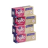 Hello Oral Care Fluoride Toothpaste for Kids Age 2 Above, Bubble Gum, 4 Count