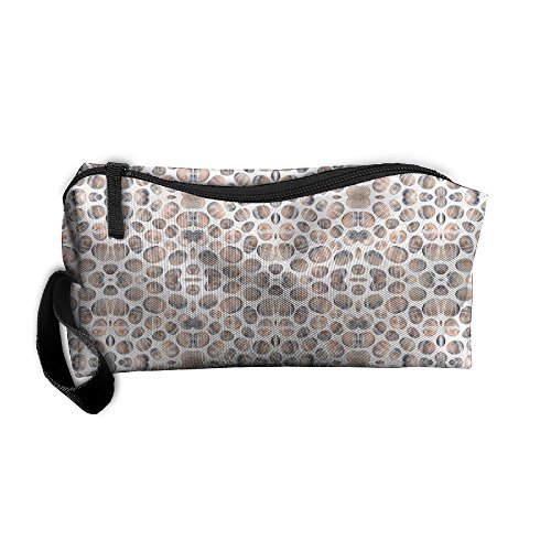 Jdoslj Portable Makeup Pouch Waterproof Travel Hanging Organizer Bag For Women Girls, Ebbles On The Beach Wallpaper Printing Pattern