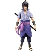 Toynami Naruto Shippuden: Sasuke Uchiha 4-Inch Poseable Action Figure | Naruto Shippuden 5 Inch Action Figure Encore Series 1 - Sasuke