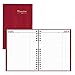 Brownline 2017 CoilPro Daily Appointment Book, Bright Red, 10.125
