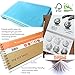 my art tools Travel journal, 220gsm, A5, 60 workable pages for pencils, charcoals, watercolor wash or mixed media twin loop spiral bound with a carrier case (Black)