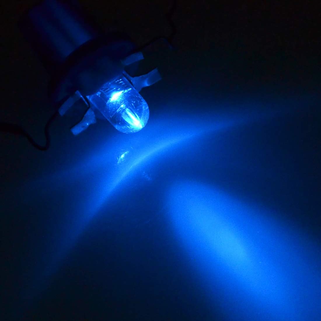 sourcing map DC 12V T5 B8.5D 2721 286 5mm LED Car Interior Dome Dashboard Light Blue 10PCS - Image 3