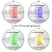 Sunnydaze Color-Changing Floating Multi-Color LED Solar Lights for Pools, Ponds, and Landscape Decor - Set of 4