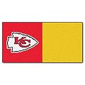 FANMATS NFL Kansas City Chiefs Nylon Face Team Carpet Tiles